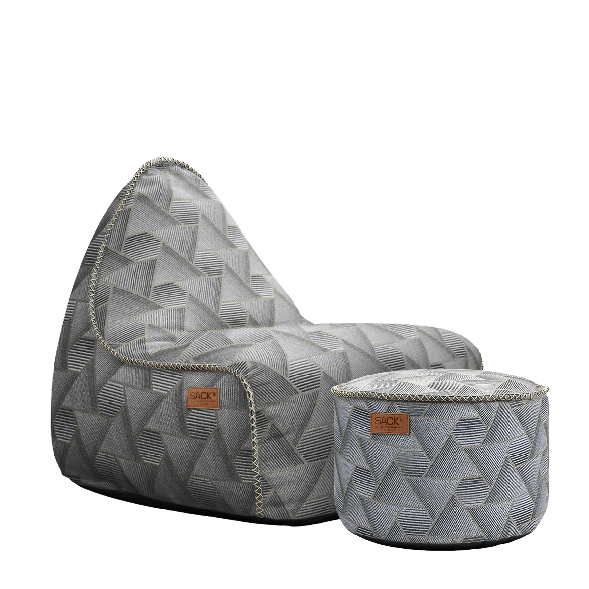 Lounge Chair & Pouf Noir - Limited Edition | Lounge Chair & Pouf Noir - Limited Edition - | SACKit