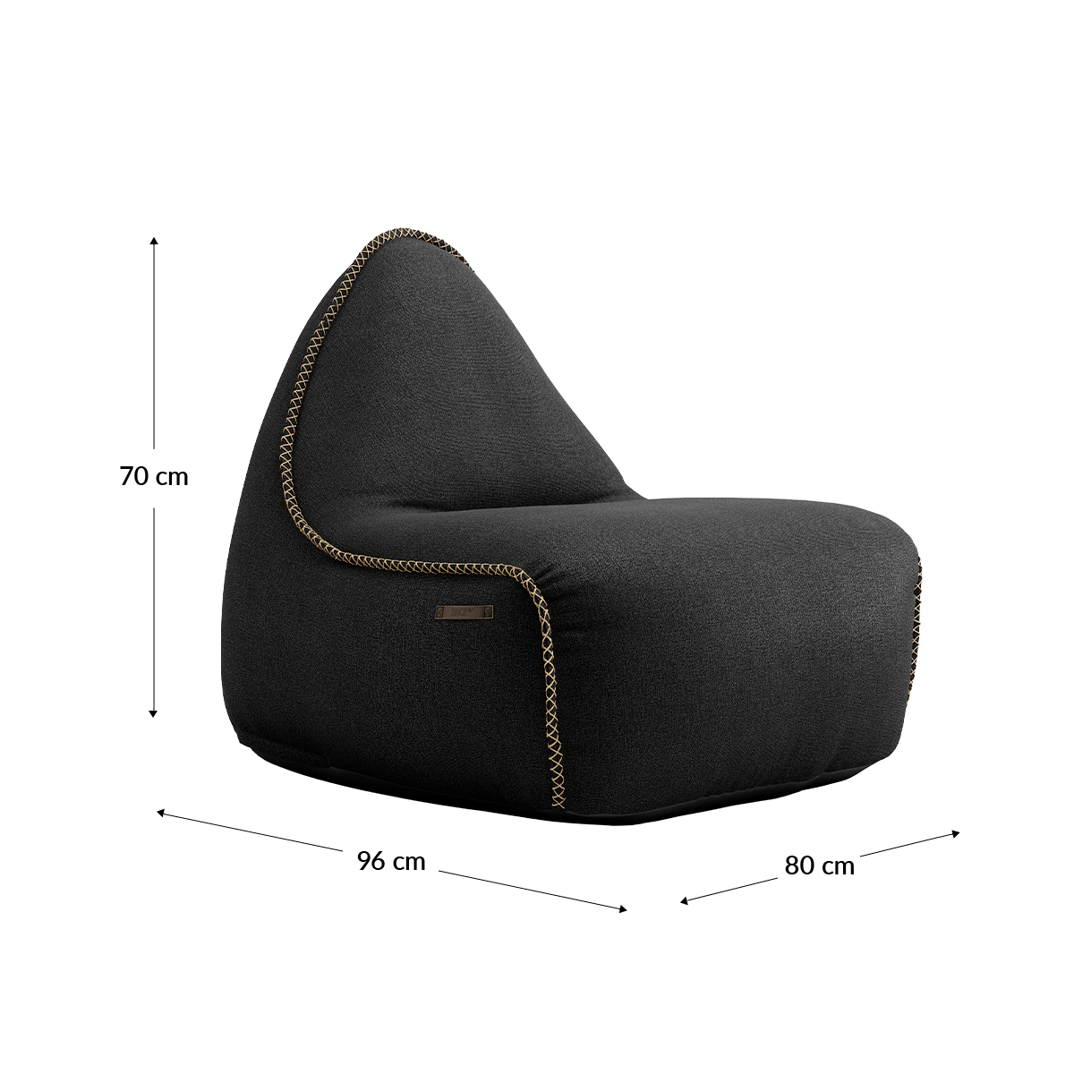  | Medley Lounge Chair & Pouf - Medley Black | SACKit | Medley Lounge Chair & Pouf - Medley Black | SACKit