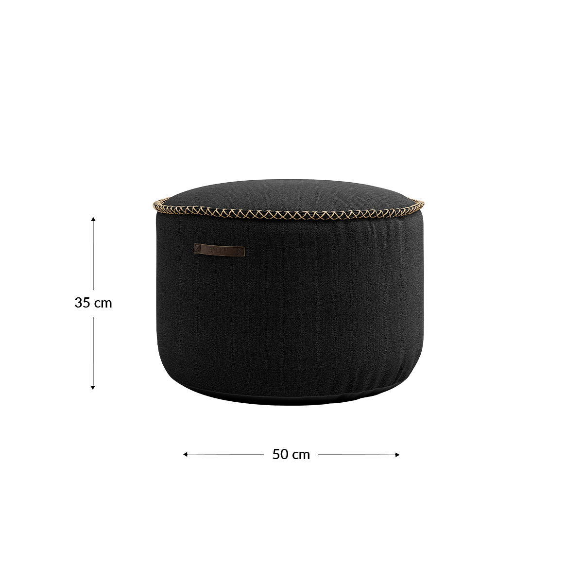  | Medley Pouf - Medley Black | SACKit | Medley Pouf - Medley Black | SACKit