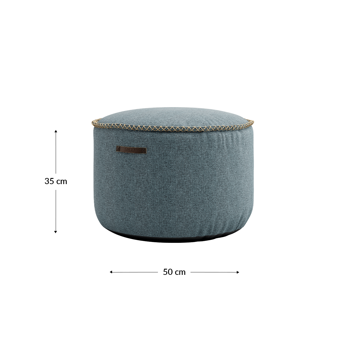  | Medley Pouf - Medley Dusty Blue | SACKit | Medley Pouf - Medley Dusty Blue | SACKit