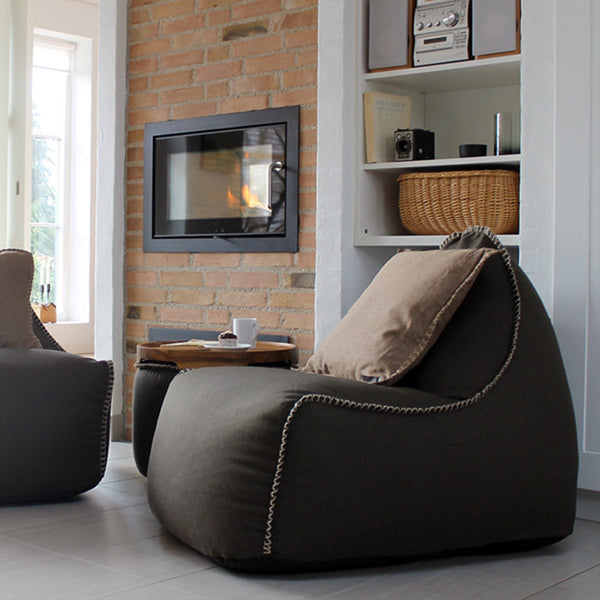 variant_9567005% | Medley Lounge Chair & Pouf - Medley Coffee | SACKit