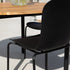  | Patio Dining Table Ø160 + Patio Chair no. One S1 - Black | SACKit