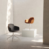 Chair no. One S2 Polished Swivel | Chair no. One S2 Polished Swivel - LUNA Walnut Ohne Rückholfunktion | SACKit