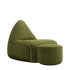  | Medley Lounge Chair & Pouf - Medley Moss | SACKit