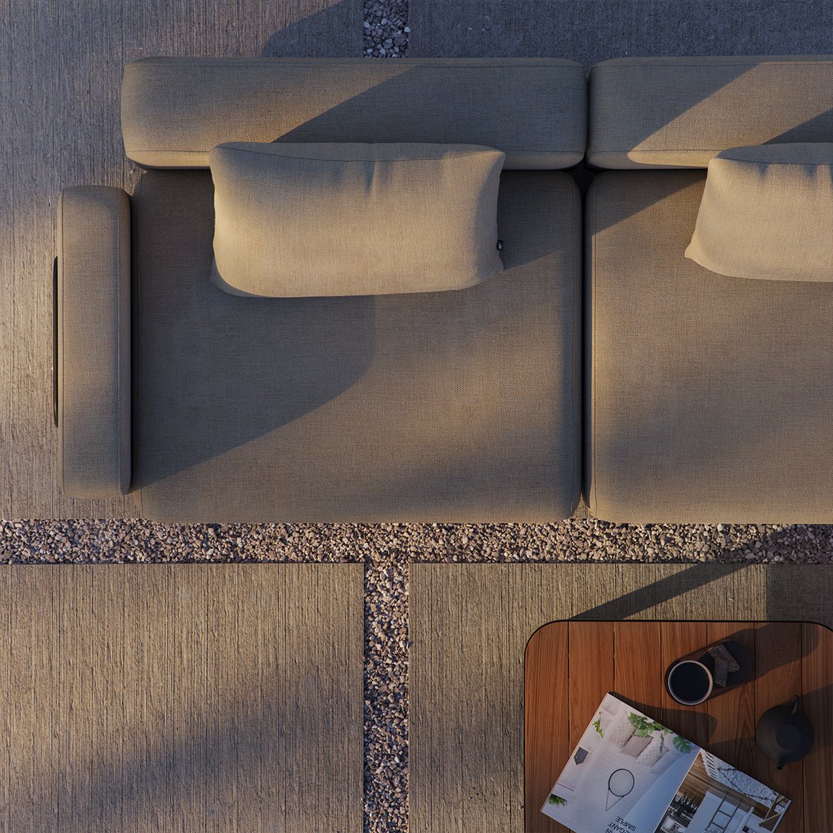  | Cobana Lounge Sofa - Sitzelemente - Cobana Sand Melange | SACKit
