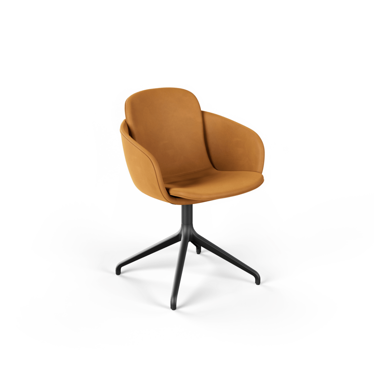  | Chair no. One S2 Black Swivel - LUNA Sandstone Ohne Rückholfunktion | SACKit