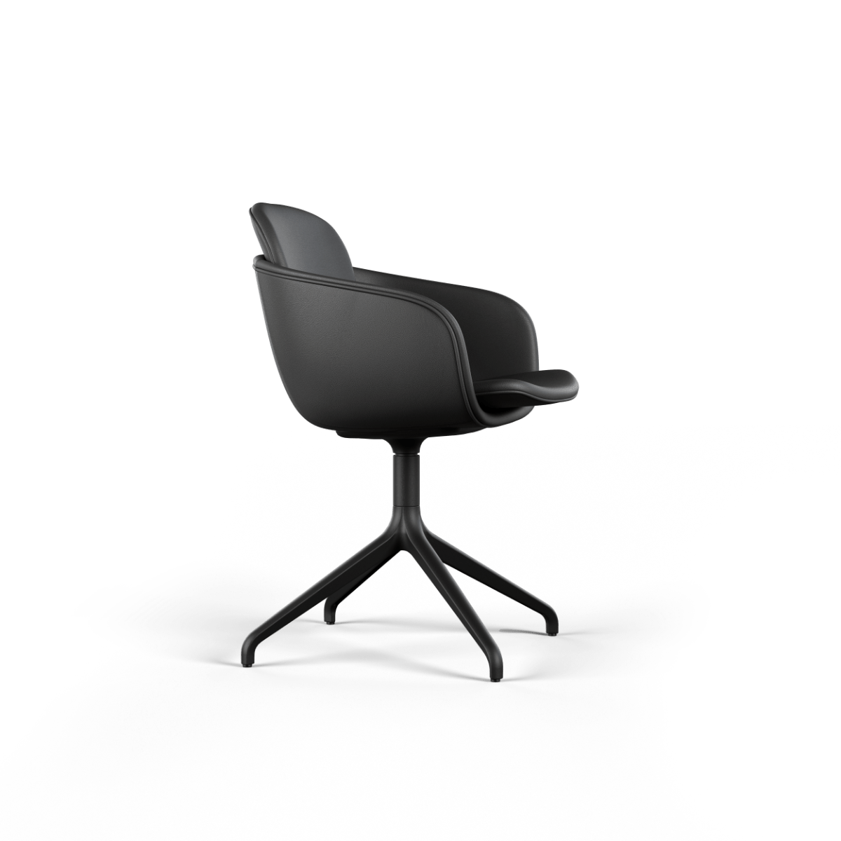  | Chair no. One S2 Black Swivel - TERRA Black Ohne Rückholfunktion | SACKit