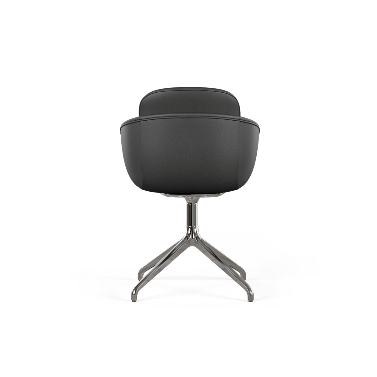  | Chair no. One S2 Polished Swivel - LUNA Walnut Ohne Rückholfunktion | SACKit