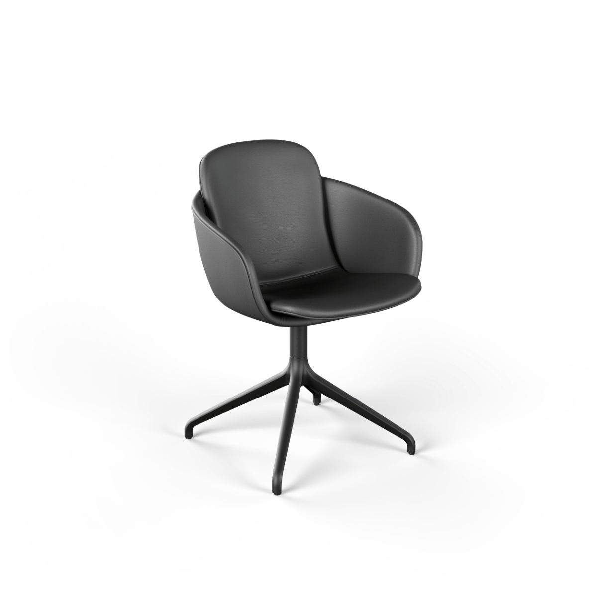  | Chair no. One S2 Black Swivel - TERRA Black Ohne Rückholfunktion | SACKit