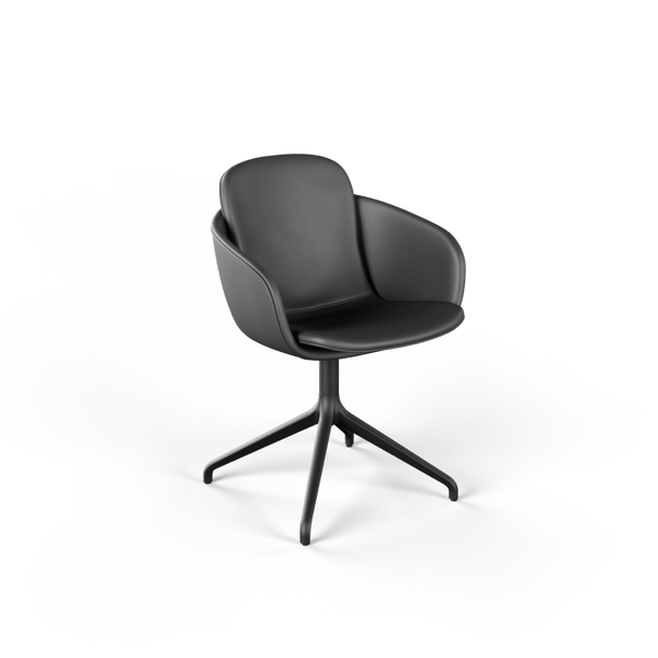 variant_8700034% | Chair no. One S2 Black Swivel - TERRA Black Ohne Rückholfunktion | SACKit