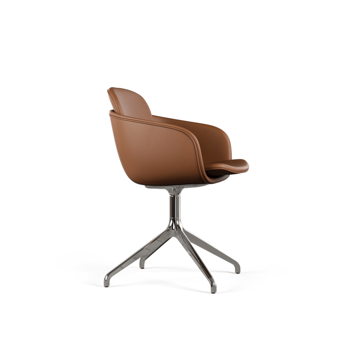  | Chair no. One S2 Polished Swivel - LUNA Walnut Ohne Rückholfunktion | SACKit
