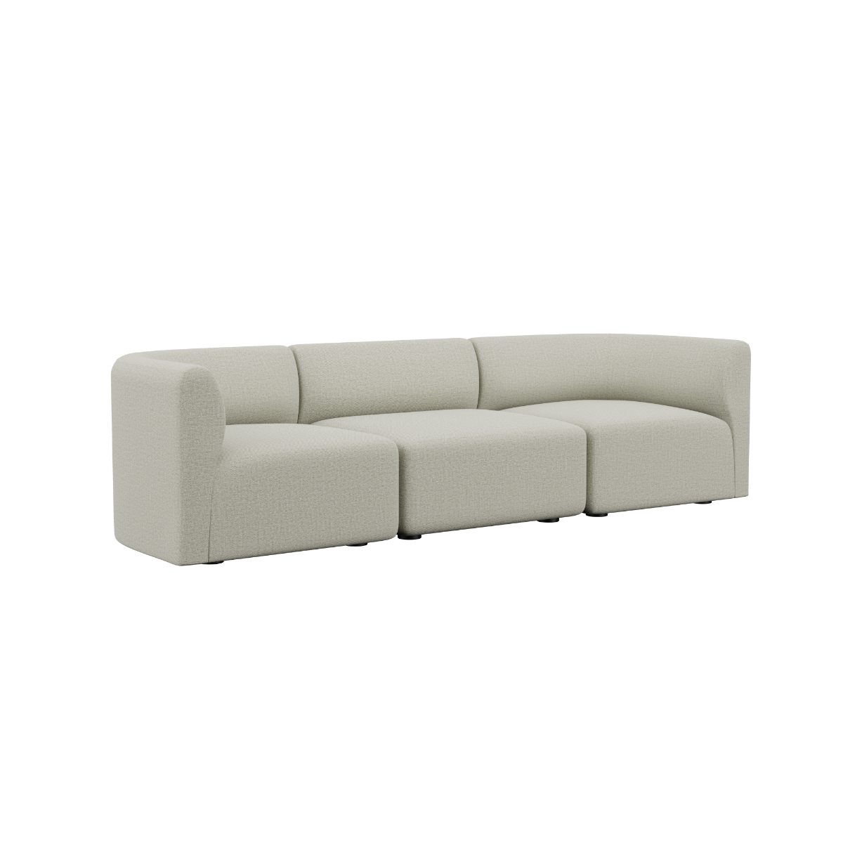 variant_8601103% | Fjord Sofa - 3 - Sitzer - Cosmo Beige Ohne Hocker | SACKit
