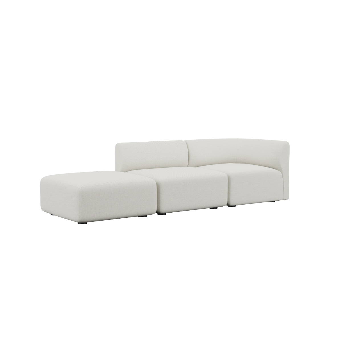 variant_8601132% | Fjord Sofa - 2 - Sitzer mit open end - Sealife Ivory | SACKit