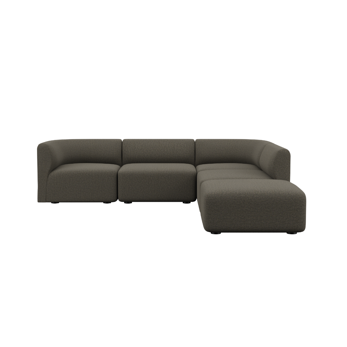  | Fjord Sofa - Ecksofa mit open end - Sealife Brown | SACKit