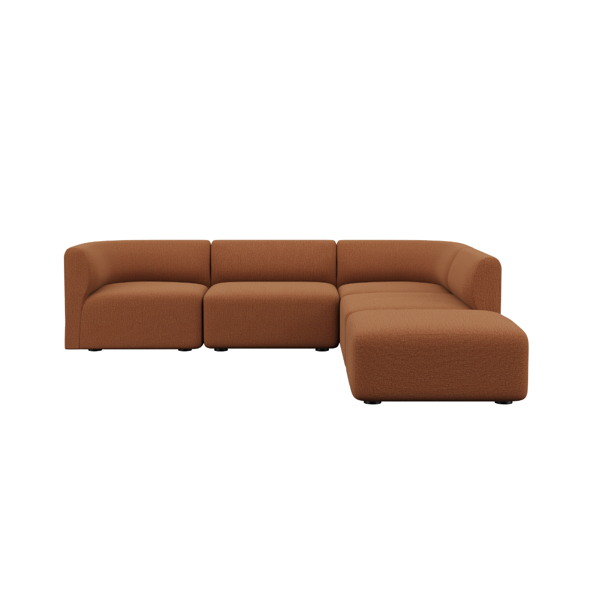  | Fjord Sofa - Ecksofa mit open end - Cosmo Terracotta | SACKit