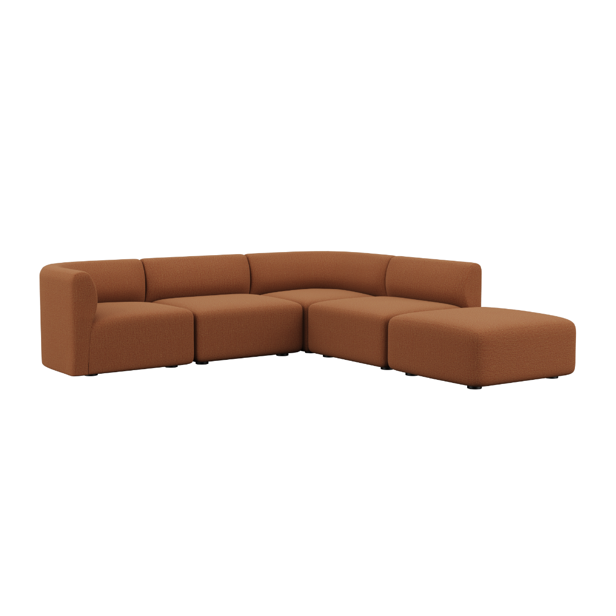 variant_8601130% | Fjord Sofa - Ecksofa mit open end - Cosmo Terracotta | SACKit