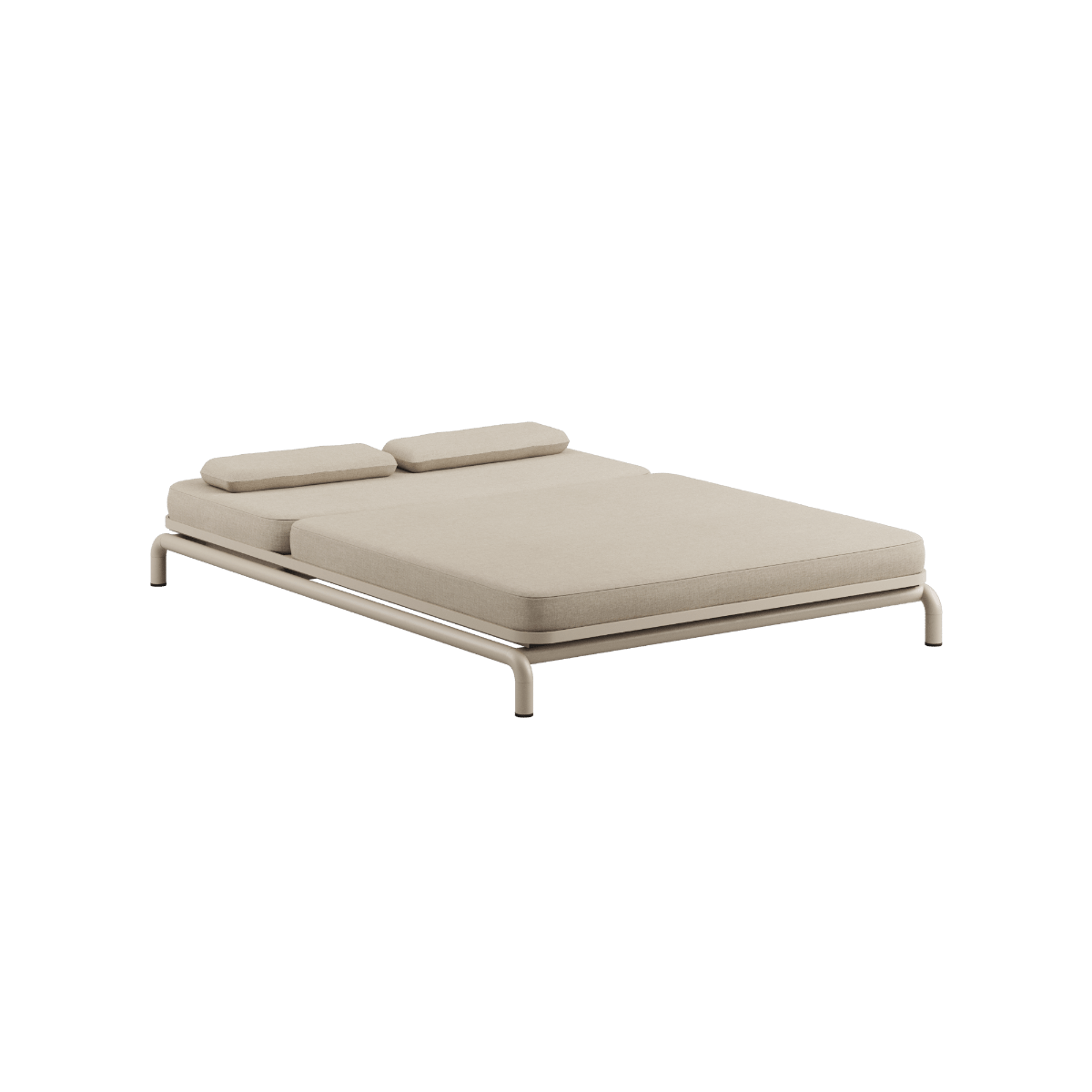 Sandfarbene wasserabweisende Abdeckung für Kirra Double Sunbed aus Polyester, passend für den Wintergebrauch | Kirra Double Sunbed Winter Cover - Sand - | SACKit