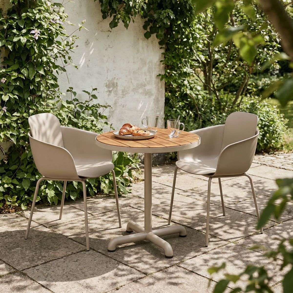 Kirra Cafe Table Taupe & 2 Patio Chair No. One | Kirra Cafe Table Taupe & 2 Patio Chair No. One - Patio Chair no. One S1 | SACKit