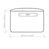 Runder SACKit Pouf Indoor mit Kaltschaumfüllung und rutschfesten Punkten, braunfarbenes Textil. | SACKit Pouf Indoor - Cosmo Olive | SACKit