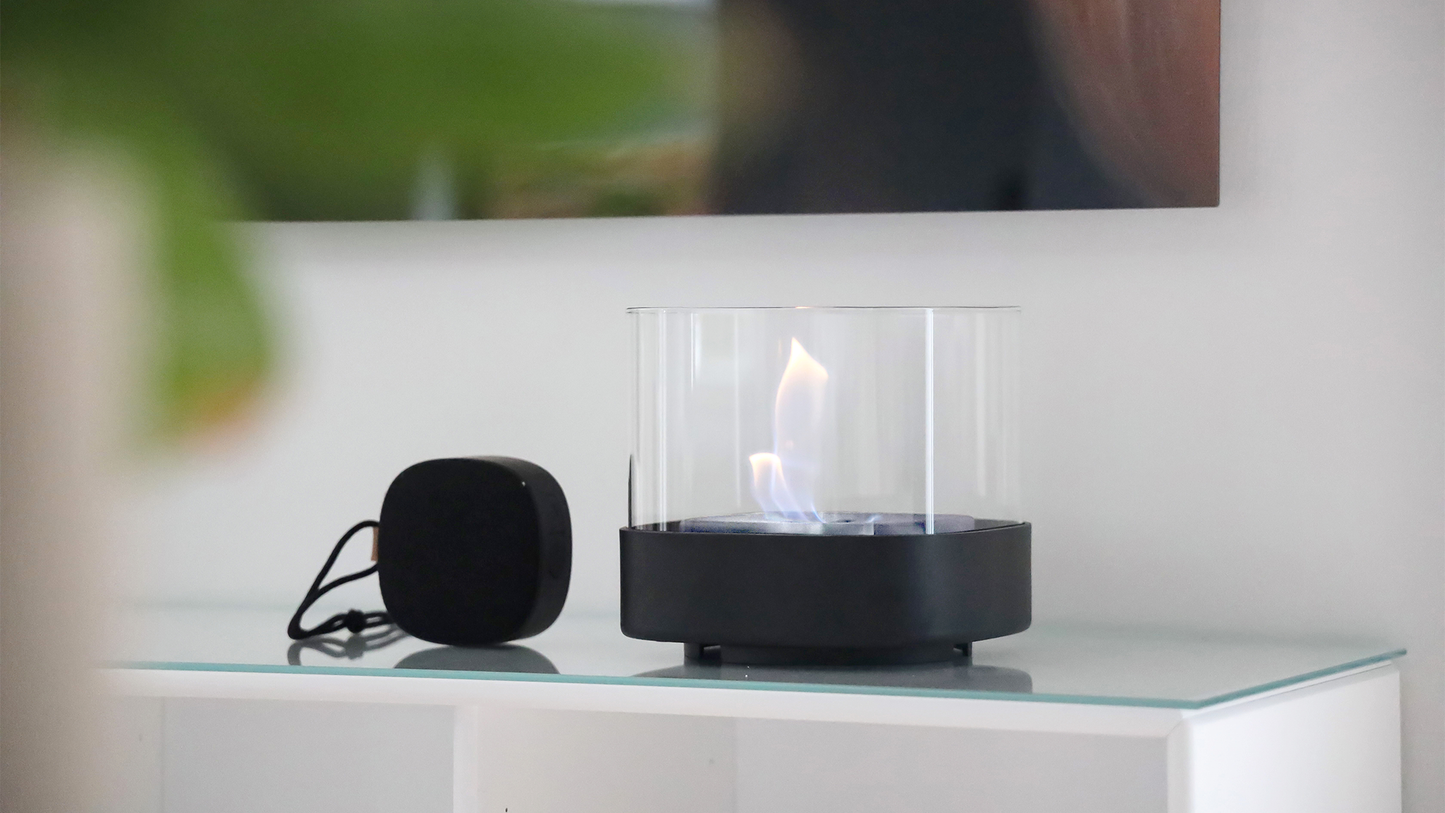 Patio Accessory Stand Ø14 + Bio Lamp - Ständer für den Außenbereich mit Bioethanol-Lampe und Pflanzkübel