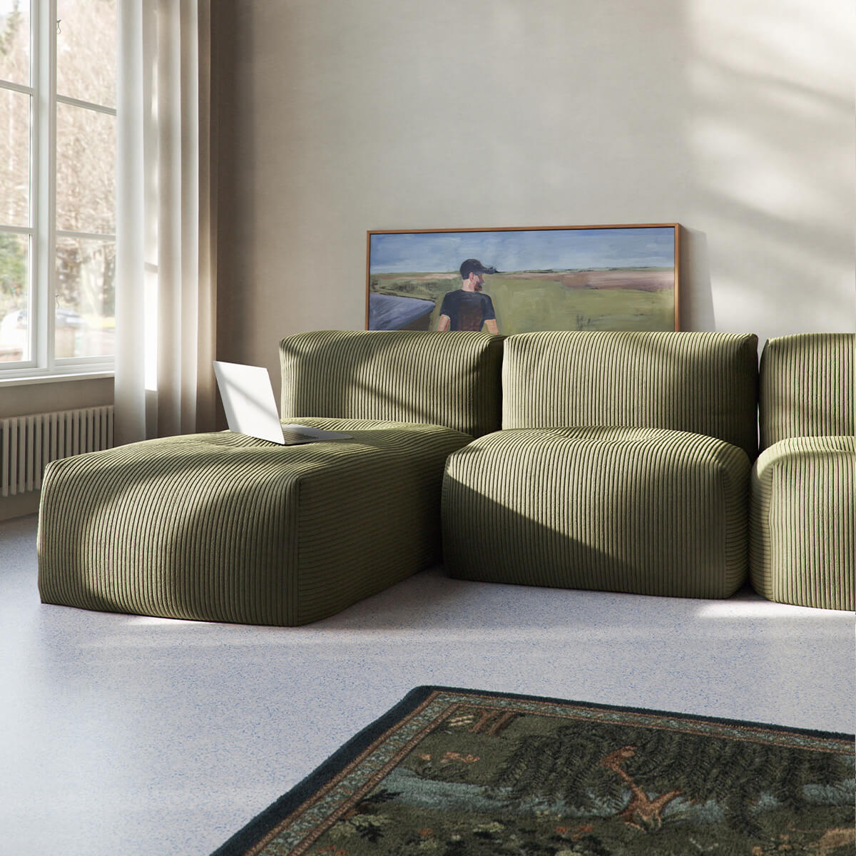  | Soft Sofa Indoor - Seat - Corduroy Olive | SACKit | Soft Sofa Indoor - Seat - Corduroy Olive | SACKit