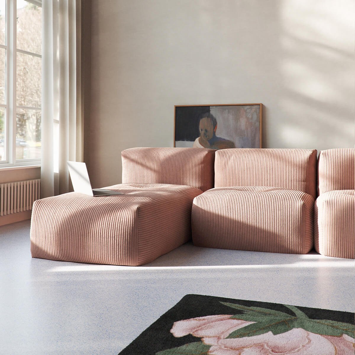  | Soft Sofa Indoor - Seat - Corduroy Rose | SACKit | Soft Sofa Indoor - Seat - Corduroy Rose | SACKit