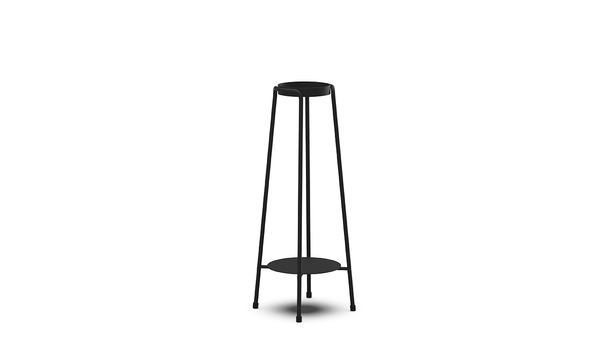 Patio Accessory Stand Ø14 + Bio Lamp - Ständer für den Außenbereich mit Bioethanol-Lampe und Pflanzkübel