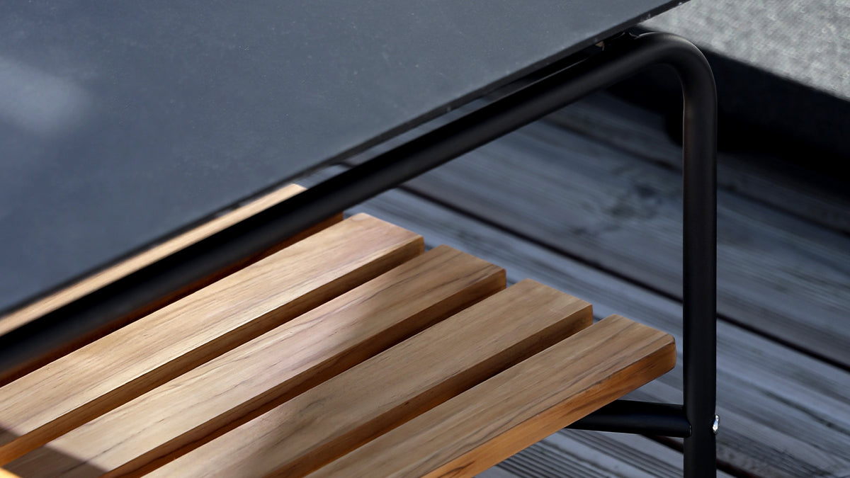 Patio Sofa Table - 113x70 - Ein Couchtisch aus Aluminium für den Outdoorbereich