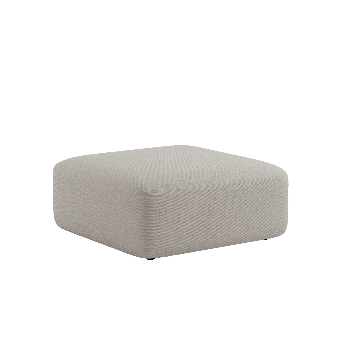 Fjord Sofa Pouf in hellem Sealife Ivory Stoff mit weicher, organischer Form und abgerundeten Kanten. | Fjord Sofa - Pouf - Sealife Ivory | SACKit