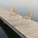 Kirra Patio Chair in taupe mit pulverbeschichtetem Aluminium und FSC - zertifiziertem Teakholz, Outdoor - Stuhl. | Kirra Patio Chair - Taupe | SACKit