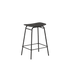 Frame Bar Stool mit Sitz aus Eichenfurnier und pulverbeschichtetem Stahlgestell in natürlicher Holzfarbe. | Frame Bar Stool - Wood - 73 cm Black Stained Oak | SACKit