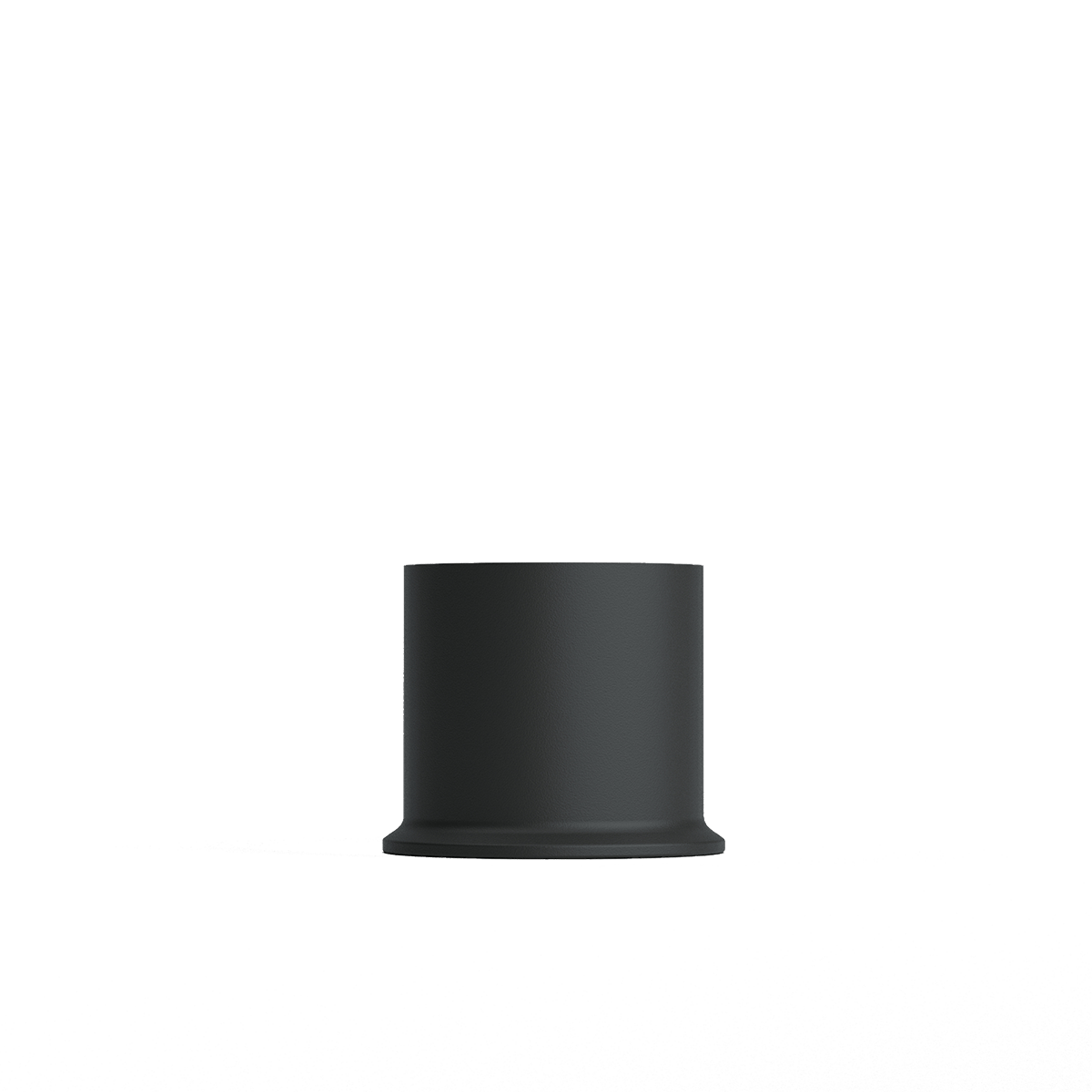 Schwarzer London Base Sockel aus pulverbeschichtetem Stahl, 54 mm hoch, für Lamp Intelligent.