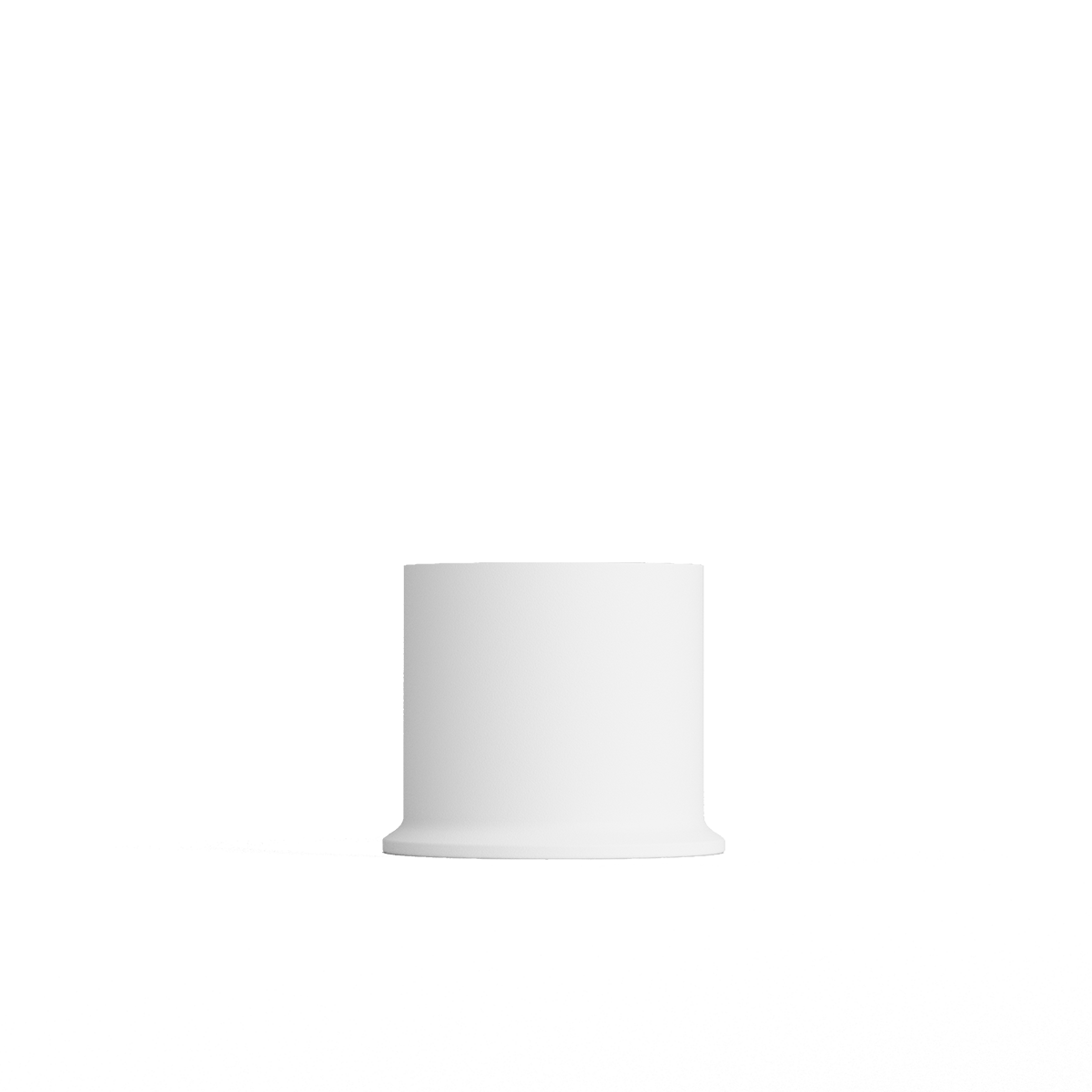 Weißer London Base Sockel aus pulverbeschichtetem Stahl, 54 mm hoch, für Lamp Intelligent, außen geeignet.