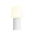 Weiße Ambience Lamp Intelligent+ mit London base aus pulverbeschichtetem Stahl, Größe 8, modernes Design. | Ambience - Lamp Intelligent+ & London base - White 8 | SACKit
