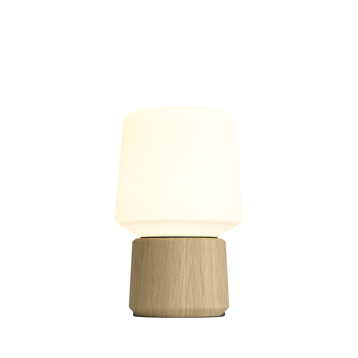 Ambience Lamp Intelligent+ mit Oslo Base aus FSC® - zertifiziertem Eichenholz, Größe 5, natürlicher Farbton | Ambience - Lamp Intelligent+ & Oslo base - 5 | SACKit
