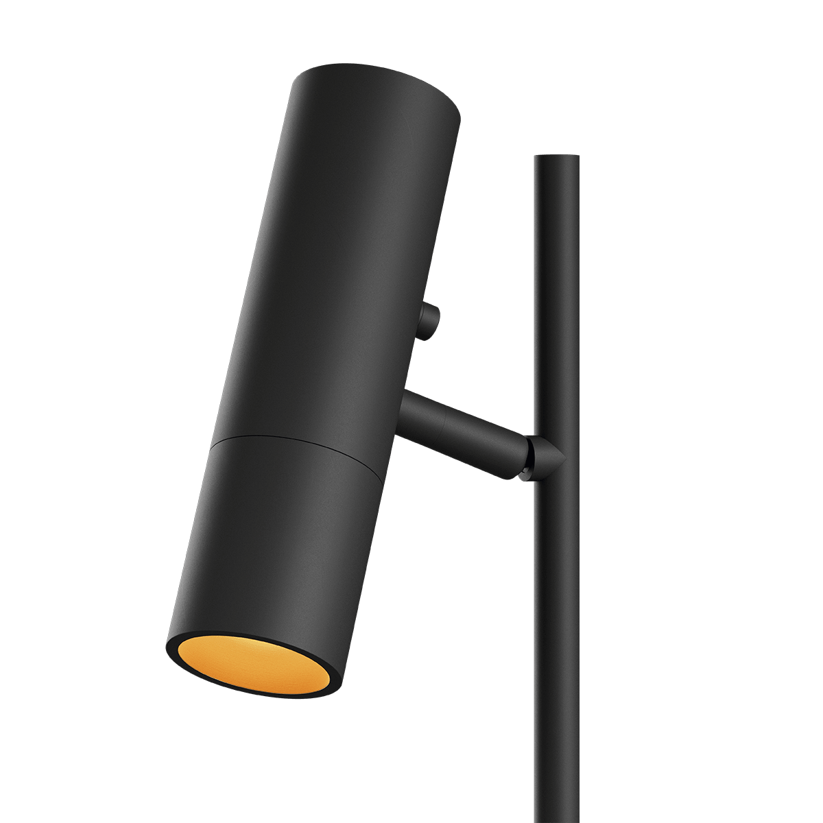 Schwarze Expo Floor Stehleuchte aus Aluminium mit Marmorfuß und warmem Licht. | Expo Floor - Black | SACKit