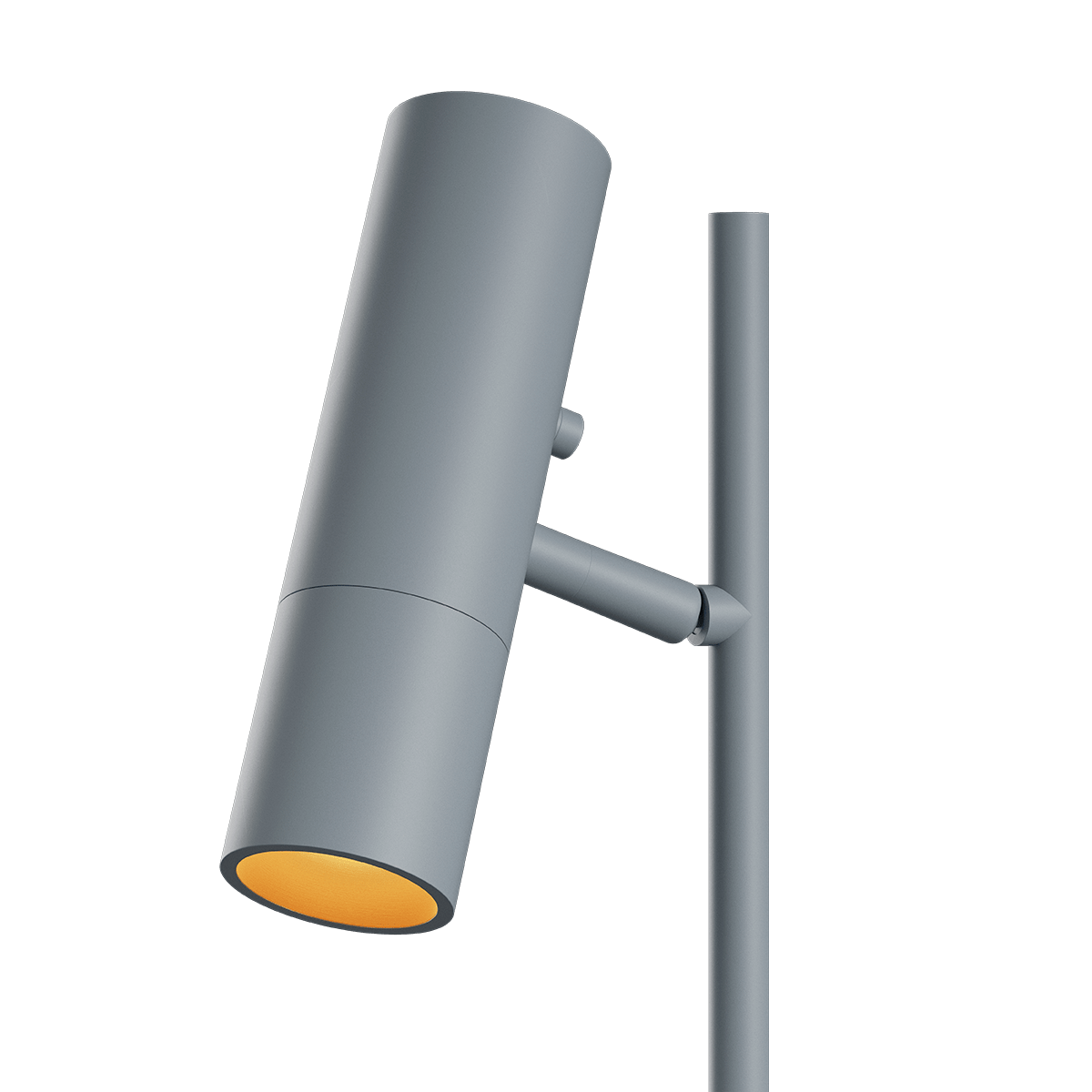 Stehleuchte Expo Floor in Grau mit Aluminiumkörper und Marmorsockel, modernes Design, warme Beleuchtung | Expo Floor - Grey - | SACKit