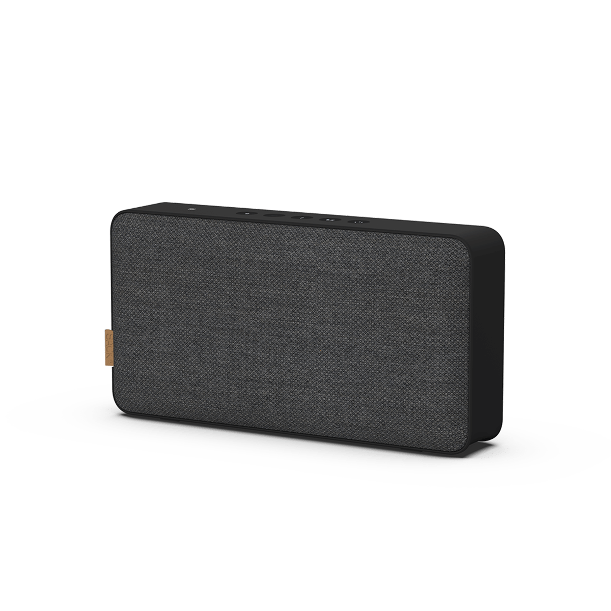 Move 150 Bluetooth Lautsprecher in Stahlfarbe mit Fiord Stoff und Lederdetails, kabellos und tragbar | Move 150 - Steel | SACKit