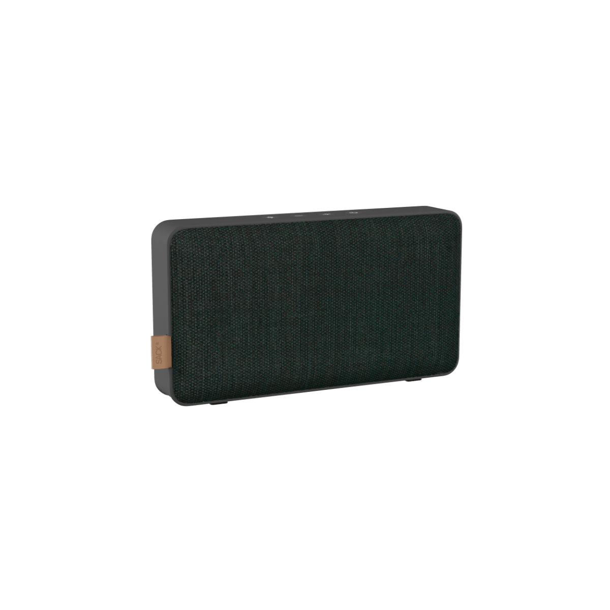 Move 50 Care Lautsprecher mit biologisch abbaubarem Rahmen und Textil-Dach, robust und tragbar.