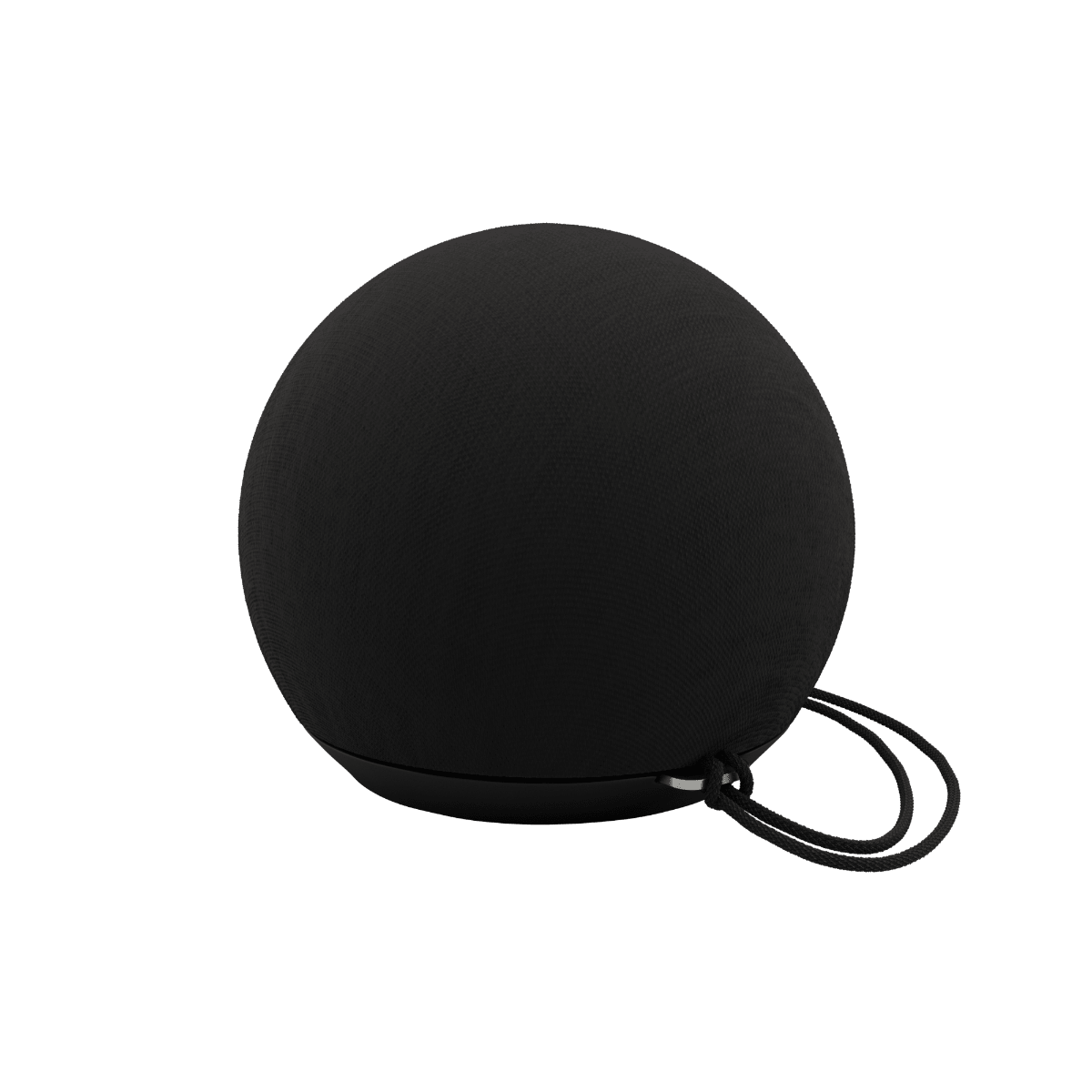 Kompakte Play Mini Bluetooth - Lautsprecher in Carbon Schwarz mit robustem Polyestergewebe und Silikonknöpfen. | Play Mini - Carbon | SACKit