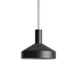 Schwarze Dawn Pendant Hängeleuchte Ø25 mit perforiertem Aluminium und weißem Innenschirm. | Dawn Pendant Ø25 - Black | SACKit