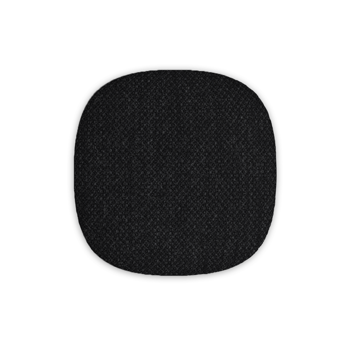 Schwarze Go Front aus Fiord Stoff von Kvadrat für WOOFit Go Lautsprecher, rechteckig und flach. | Go Front - Black X | SACKit