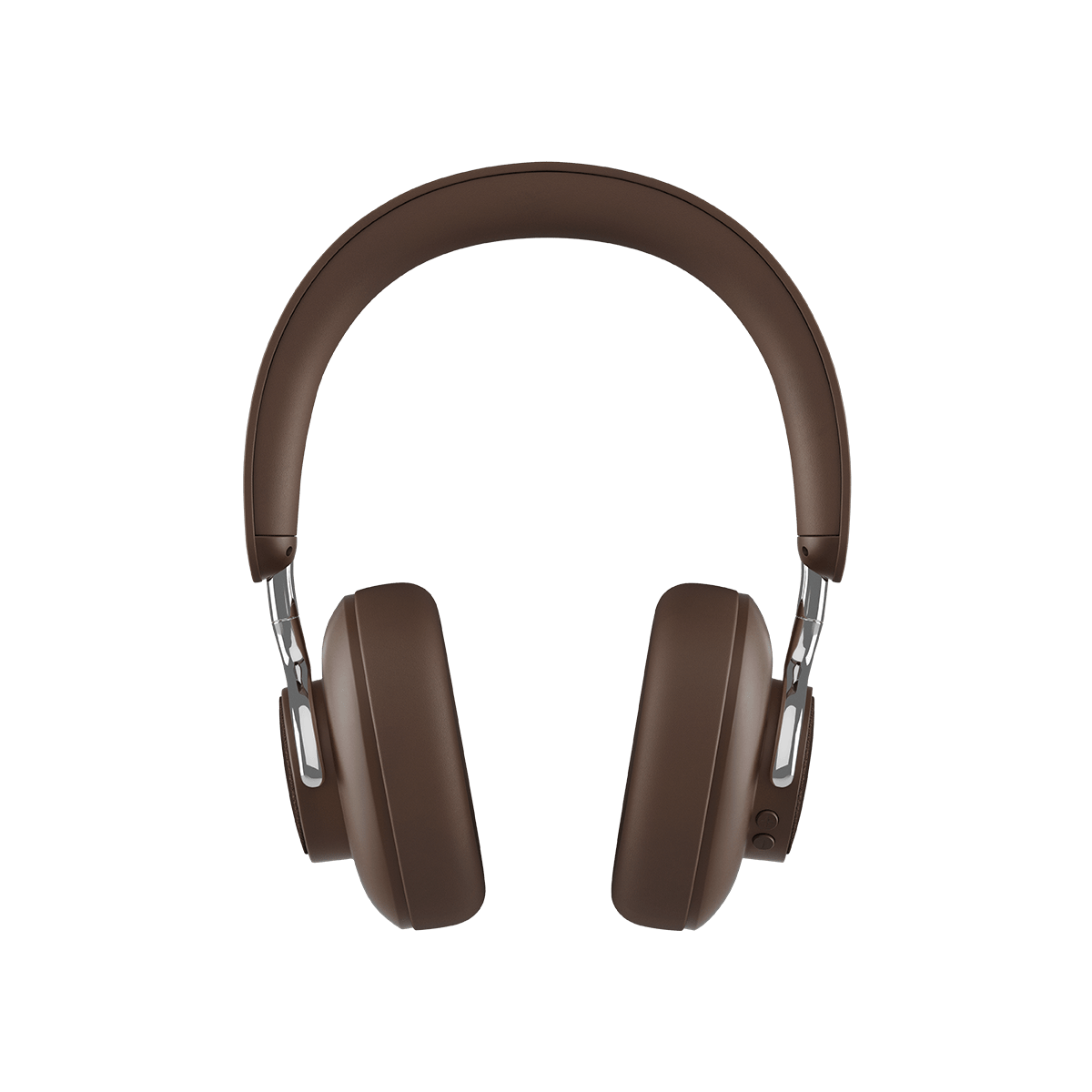 Braune Touch 310 Over - Ear Kopfhörer mit USB - C - Ladeanschluss und integriertem Mikrofon auf weißem Hintergrund. | Touch 310 - Brown | SACKit