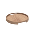 Rundes Nordic Serving Tray aus hellem Eichenfurnier mit hohem Rand und integrierten Griffen. | Nordic Serving Tray - Natural Oak | SACKit