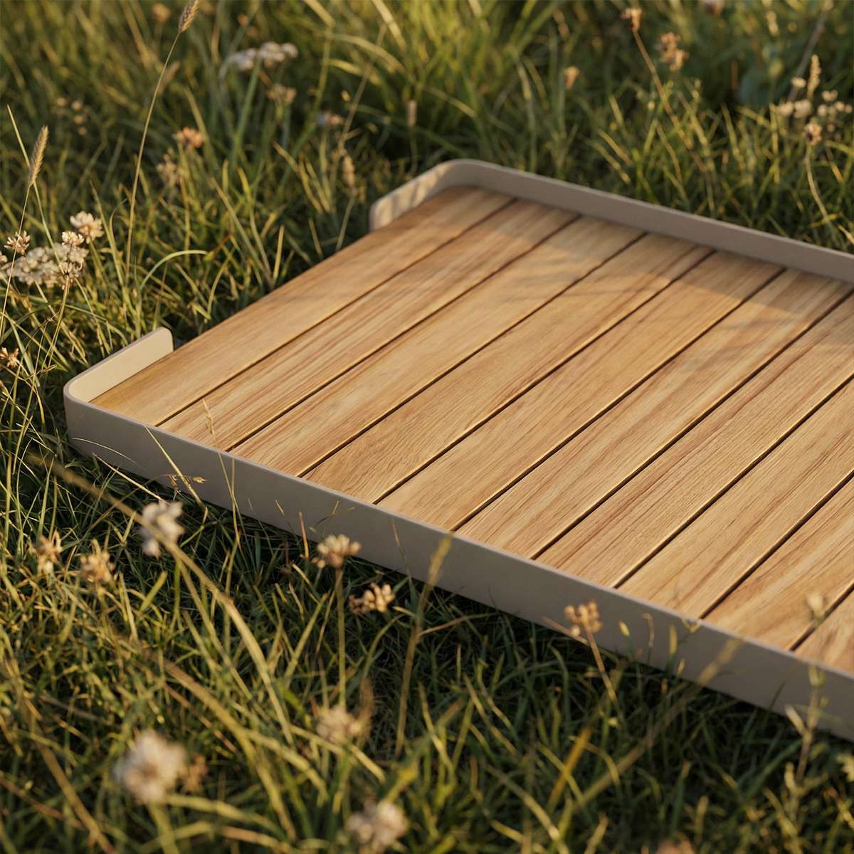 Patio Pouf Tray | Patio Pouf Tray - Taupe | SACKit