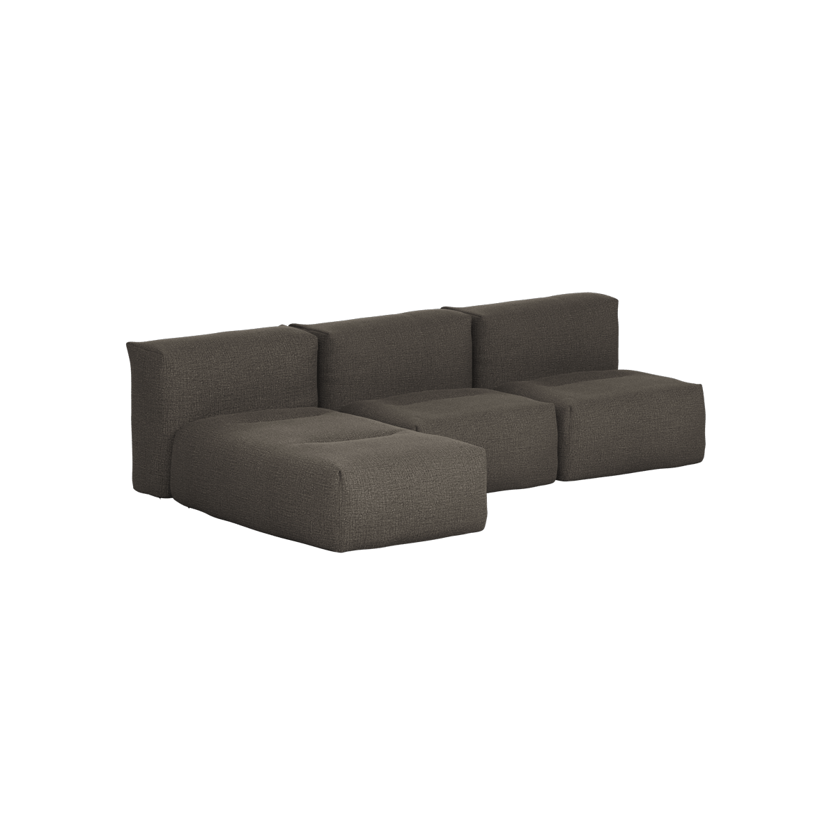 Soft Sofa Outdoor - 3 Seater w/ Lounger | Soft Sofa Outdoor - 3 Seater w/ Lounger - Kirra Noir | SACKit