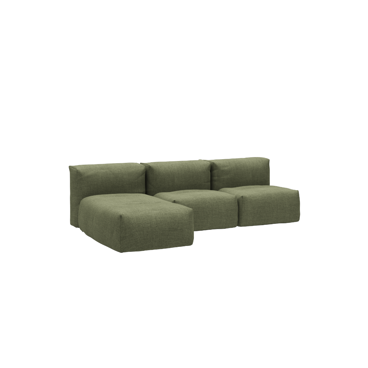Soft Sofa Outdoor - 3 Seater w/ Lounger | Soft Sofa Outdoor - 3 Seater w/ Lounger - Kirra Olive | SACKit