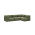 Soft Sofa Outdoor 4 - Sitzer Ecksofa in Kirra Olive, wetterfestes, weiches Outdoor - Sofa ohne Gestell | Soft Sofa Outdoor - 4 Seater Corner Sofa - Kirra Olive | SACKit