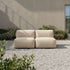 Soft Sofa Outdoor Sitz in Boucle Beige ohne Gestell für den Außenbereich, weich und formstabil | Soft Sofa Outdoor - Seat - Boucle Beige | SACKit