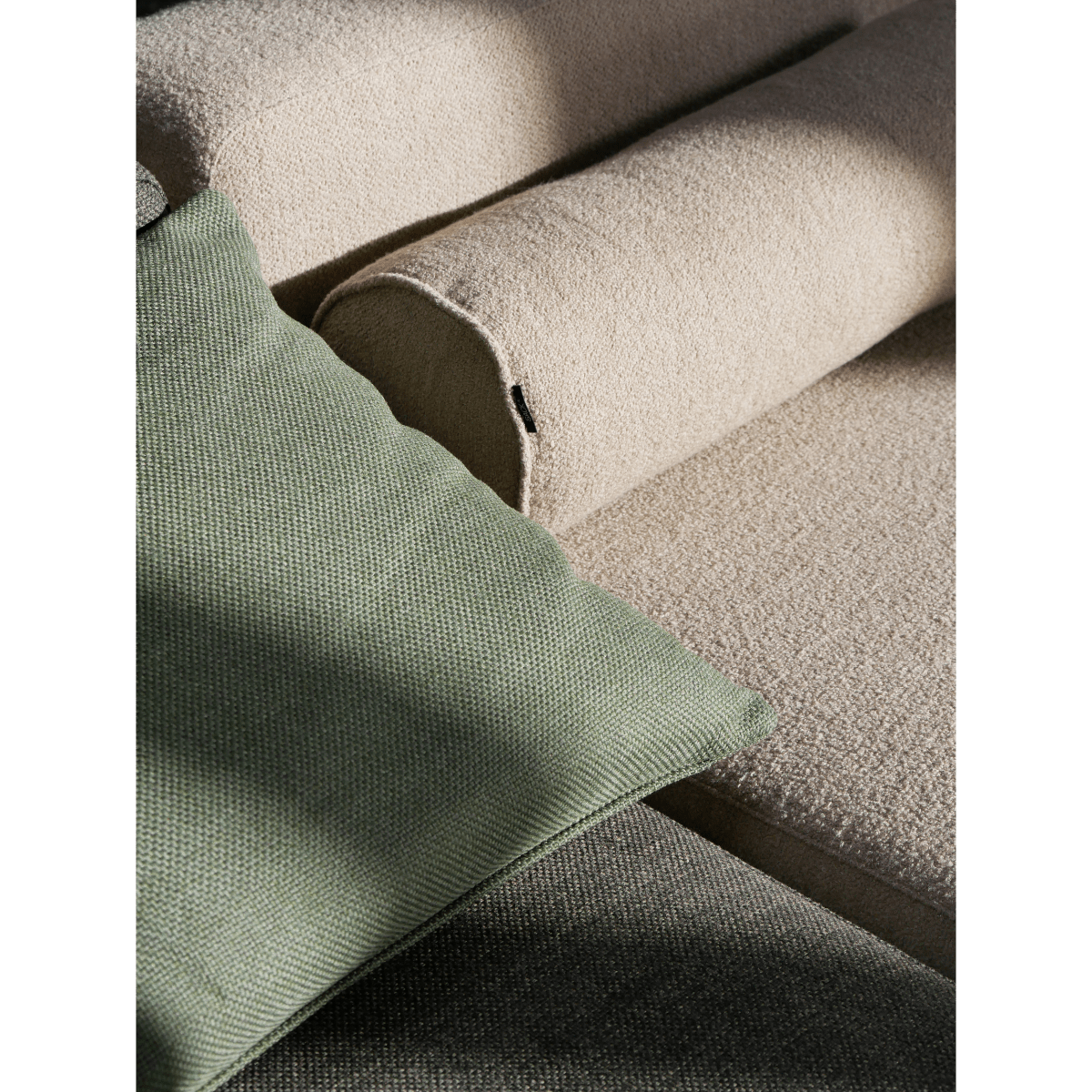 Soft Sofa Outdoor - 3 seater w/pouf | Soft Sofa Outdoor - 3 seater w/pouf - Kirra Olive | SACKit